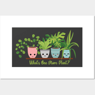 What's One More Plant : Kawaii Plants Posters and Art